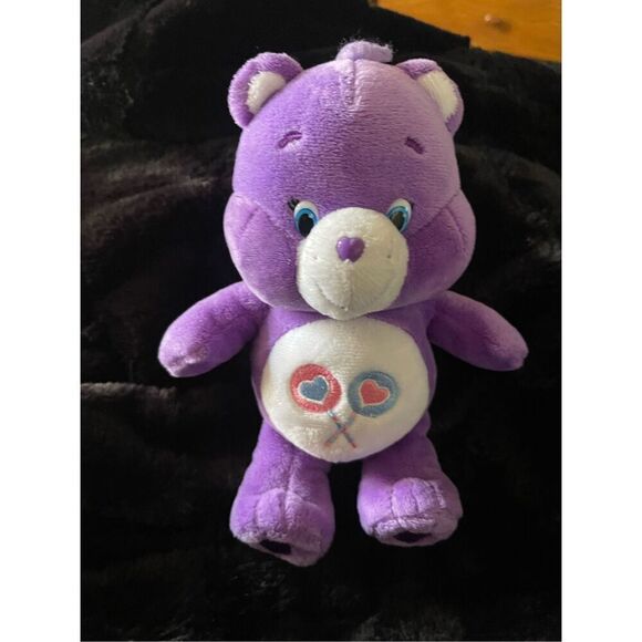 Care Bears Purple Lollipops Share Bear Plush Stuffed Animal Toy - Picture 13 of 14